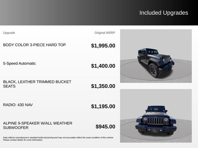 Used 2017 Jeep Wrangler Unlimited Sahara w/ Connectivity Group AWD/4WD image 4