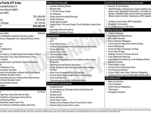 Certified 2023 Kia Forte GT-Line image 36
