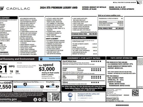 Used 2024 Cadillac XT5 Premium Luxury image 8