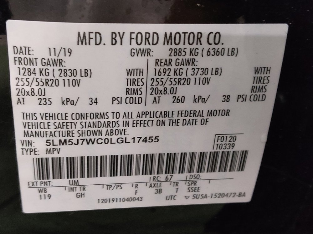Used 2020 Lincoln Aviator Reserve w/ Elements Package Plus RWD image 33