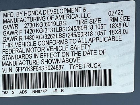 Used 2025 Honda Ridgeline TrailSport image 33
