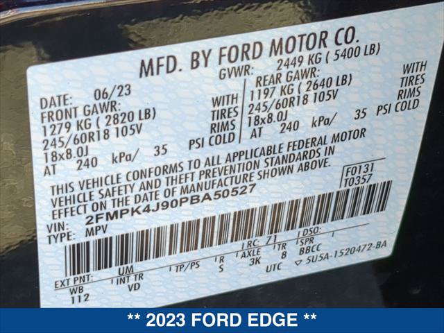 Certified 2023 Ford Edge SEL w/ Convenience Package AWD/4WD image 24