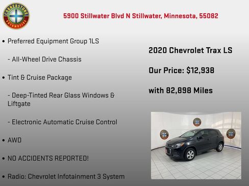 Used 2020 Chevrolet Trax LS w/ Tint and Cruise Package AWD/4WD image 5