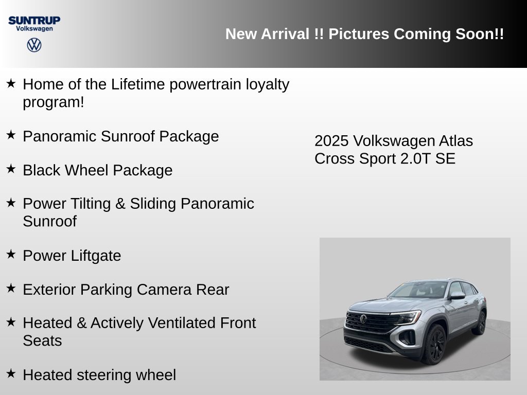 Used 2025 Volkswagen Atlas Cross Sport SE w/ Panoramic Sunroof Package AWD/4WD image 6