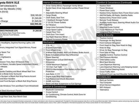 Used 2024 Toyota RAV4 XLE w/ Convenience Package FWD image 6