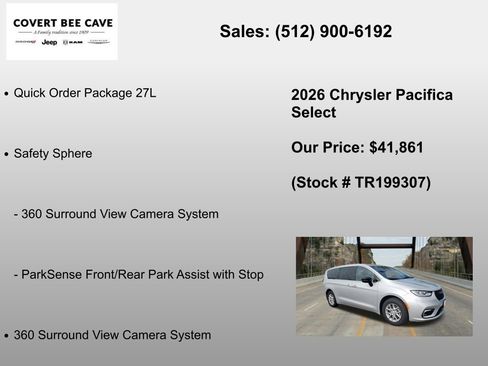 New 2026 Chrysler Pacifica Select image 6