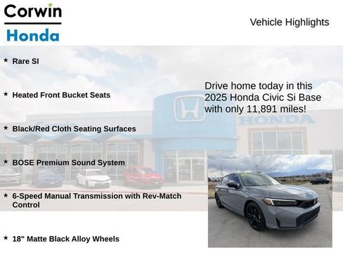 Used 2025 Honda Civic Si image 6