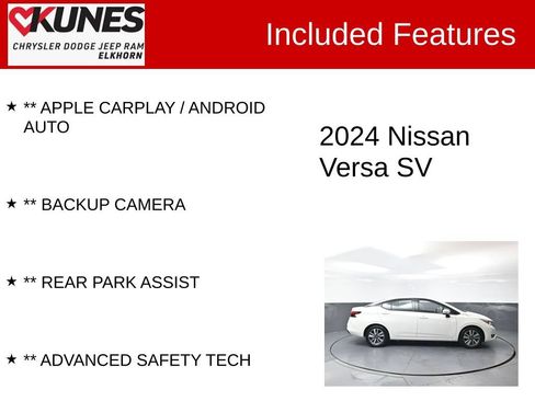 Used 2024 Nissan Versa SV FWD image 2