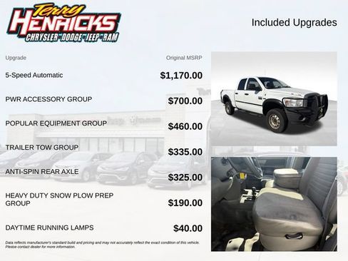 Used 2008 Dodge Ram 2500 Truck ST w/ PWR Accessory Group AWD/4WD image 7