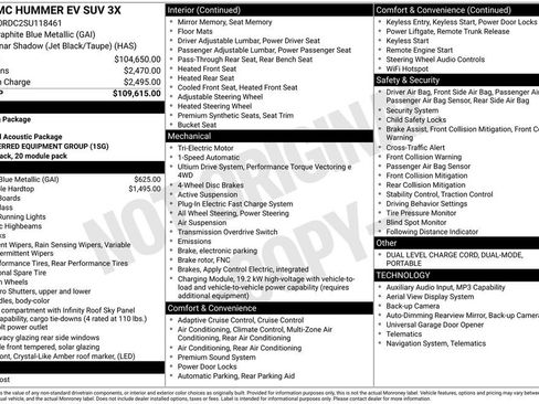 Used 2025 GMC Hummer EV 3X AWD/4WD image 3