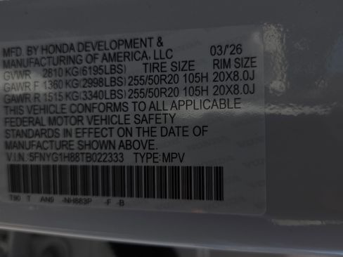 New 2026 Honda Pilot Elite image 22