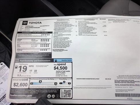 New 2026 Toyota Tundra SR5 AWD/4WD image 17