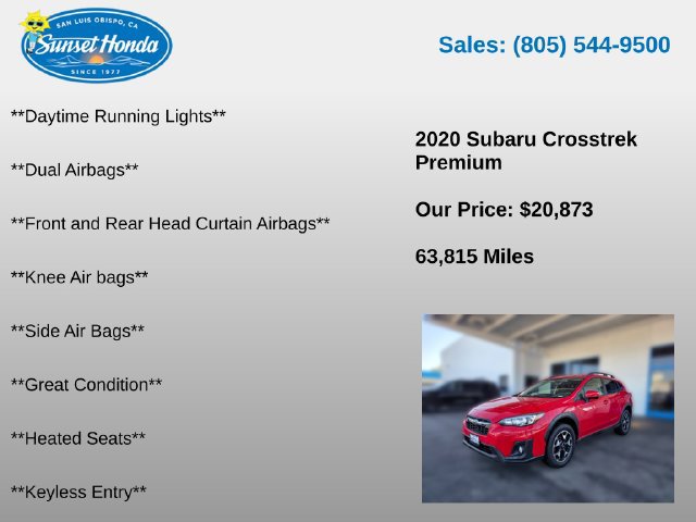 Used 2020 Subaru Crosstrek 2.0i Premium w/ Moonroof Package 1 AWD/4WD image 6