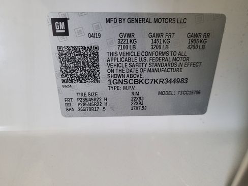 Used 2019 Chevrolet Tahoe LT w/ RST Edition RWD image 33