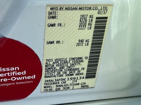 Used 2017 Nissan Altima 2.5 SR w/ Midnight Edition Package image 30