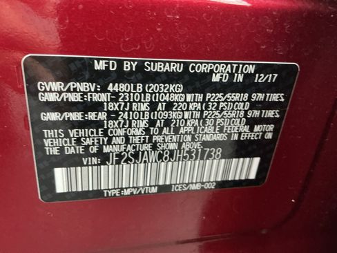 Used 2018 Subaru Forester 2.5i Touring w/ Popular Package #3B image 16