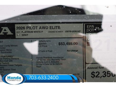 New 2026 Honda Pilot Elite image 41