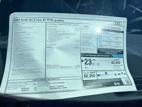 Used 2024 Audi Q3 2.0T Premium w/ Convenience Package image 38
