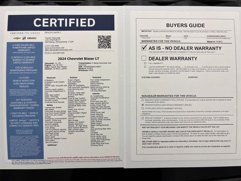 Used 2024 Chevrolet Blazer LT w/ Midnight/Sport Edition image 31