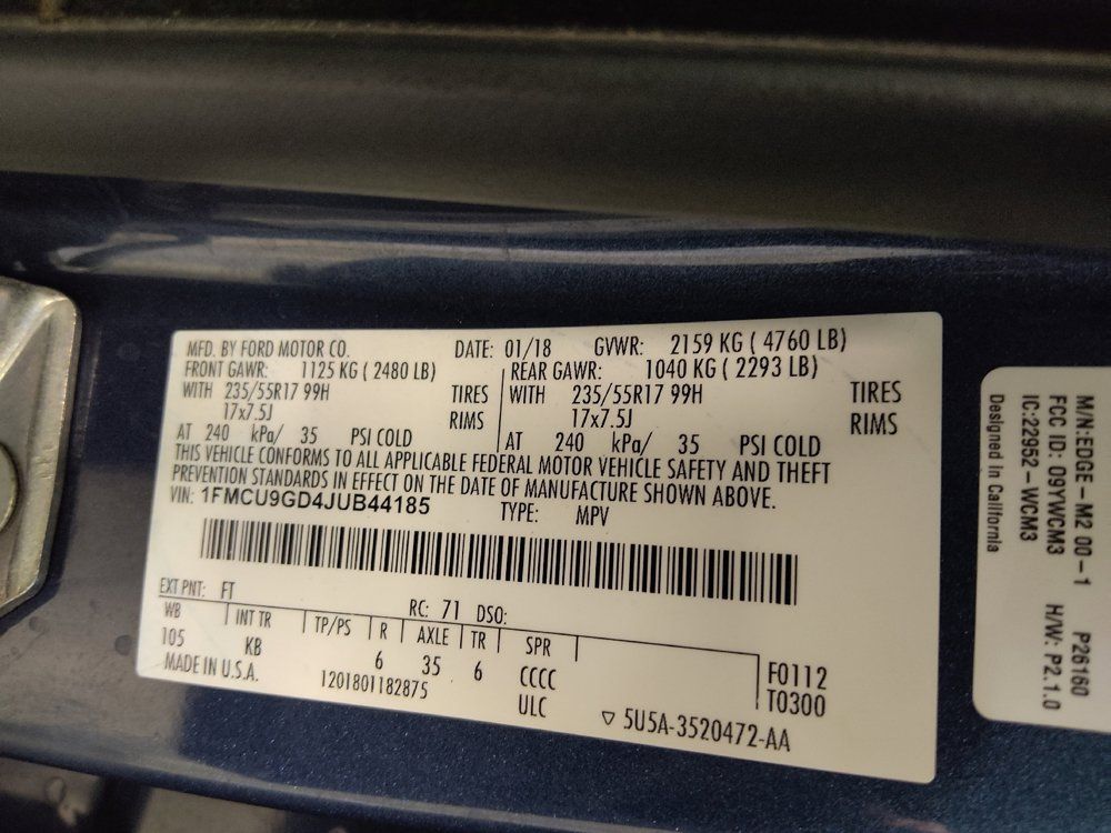 Used 2018 Ford Escape SE w/ SE Sync 3 Package AWD/4WD image 33