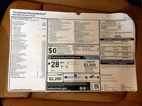 New 2026 BMW 230i xDrive 230i xDrive w/ M Sport Package image 22