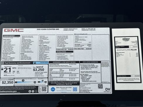 New 2026 GMC Acadia Elevation w/ Elevation Premium Package AWD/4WD image 34
