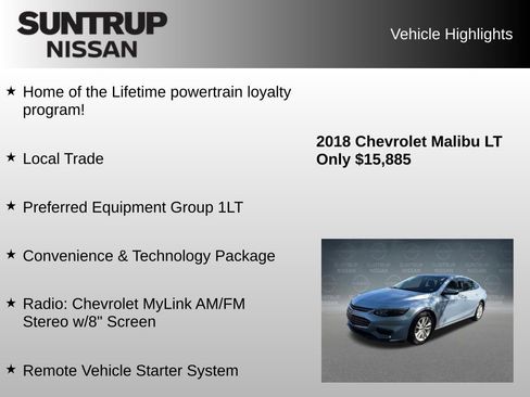 Used 2018 Chevrolet Malibu LT FWD image 8