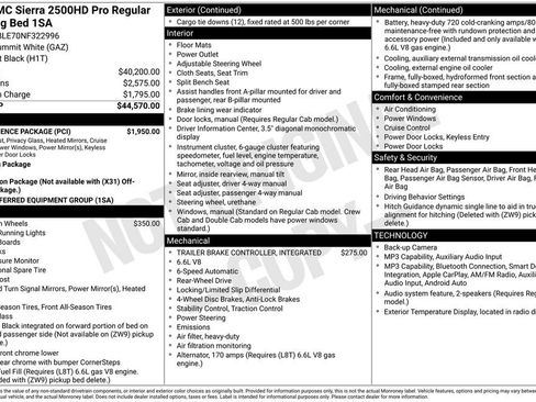 Used 2022 GMC Sierra 2500 Pro w/ Convenience Package RWD image 6