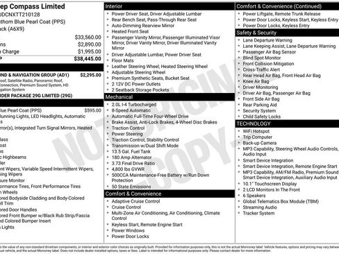 Used 2026 Jeep Compass Limited w/ Sun, Sound & Navigation Group AWD/4WD image 61