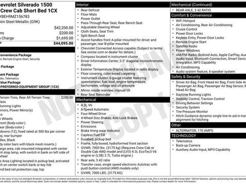 Used 2021 Chevrolet Silverado 1500 Custom AWD/4WD image 4