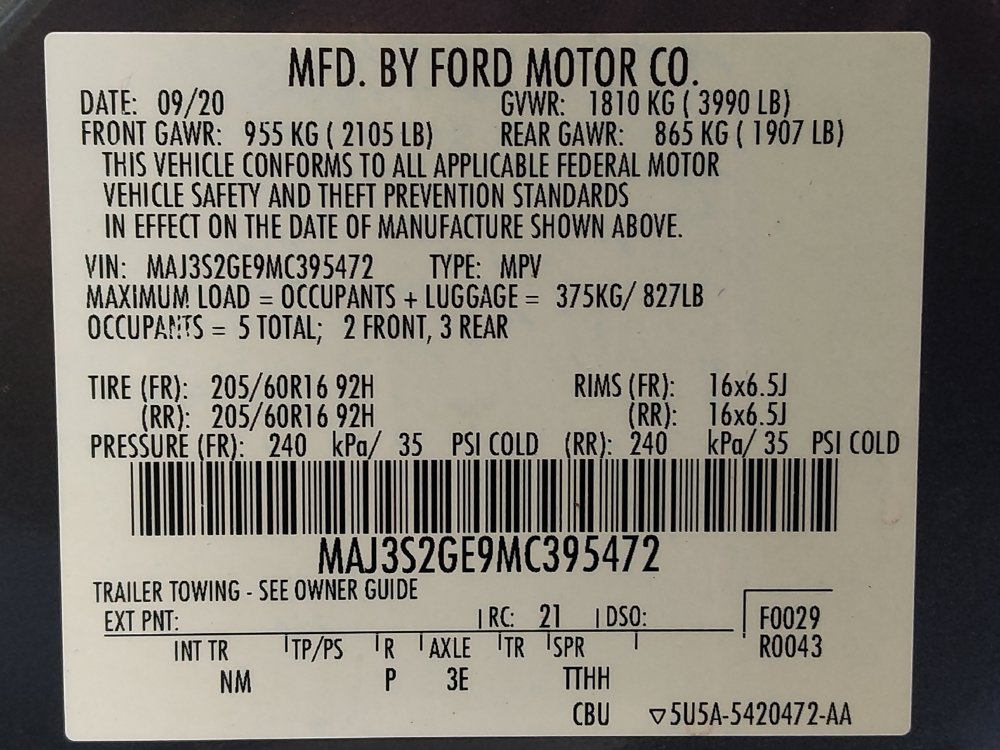 Used 2021 Ford EcoSport SE FWD image 33