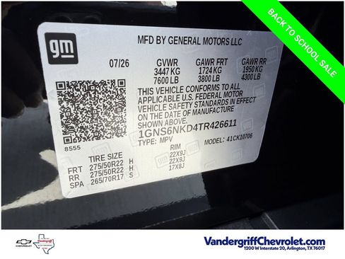 New 2026 Chevrolet Suburban LT w/ Comfort Package RWD image 30