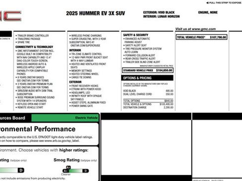 Used 2025 GMC Hummer EV 3X AWD/4WD image 2