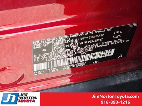 Used 2025 Toyota RAV4 XLE w/ Convenience Package FWD image 34