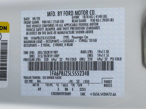 Used 2020 Ford Mustang Shelby GT350R w/ GT350R Equipment Group 920A image 23