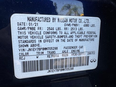 Used 2021 INFINITI Q50 Luxe w/ Seat & Sound Package RWD image 17