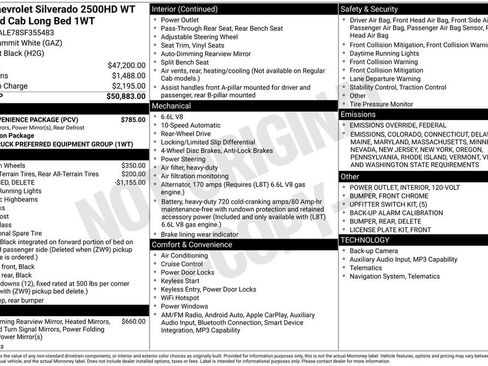 New 2025 Chevrolet Silverado 2500 W/T w/ WT Convenience Package image 33