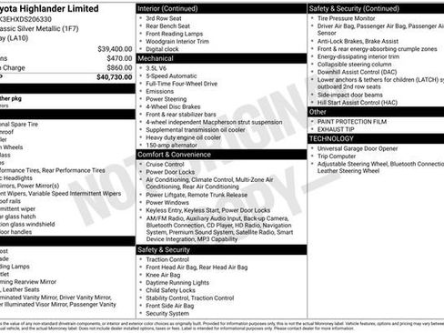 Used 2013 Toyota Highlander Limited AWD/4WD image 16