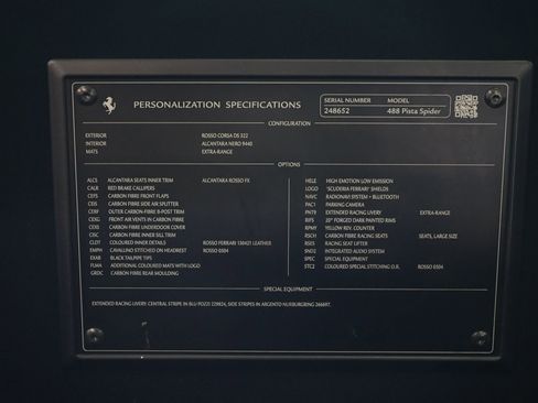 Used 2020 Ferrari 488 Pista Spider image 34