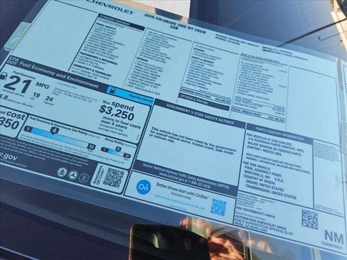 New 2026 Chevrolet Colorado W/T w/ WT Custom Package image 18