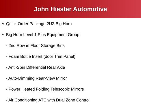 Used 2026 RAM 2500 Big Horn AWD/4WD image 4
