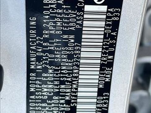 Certified 2022 Toyota Corolla LE image 25