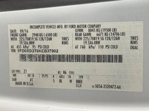 Used 2017 Ford F550 2WD SuperCab Super Duty image 59
