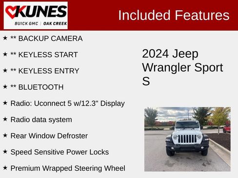 Used 2024 Jeep Wrangler Sport S image 2