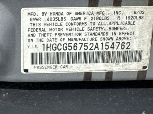 Used 2002 Honda Accord SE image 23