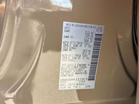 Used 2024 Nissan Titan PRO-4X w/ Pro-4x Convenience Package AWD/4WD image 36
