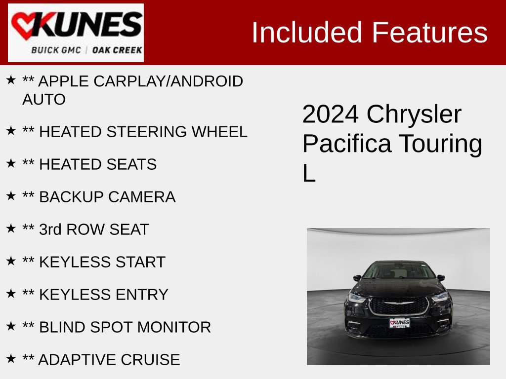 Used 2024 Chrysler Pacifica Touring-L FWD image 2