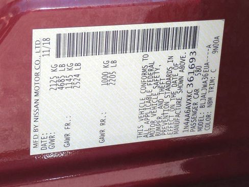 Used 2019 Nissan Maxima 3.5 SV w/ Floor Mat Group image 31