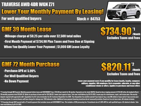 New 2026 Chevrolet Traverse Z71 w/ Driver Confidence Package AWD/4WD image 2