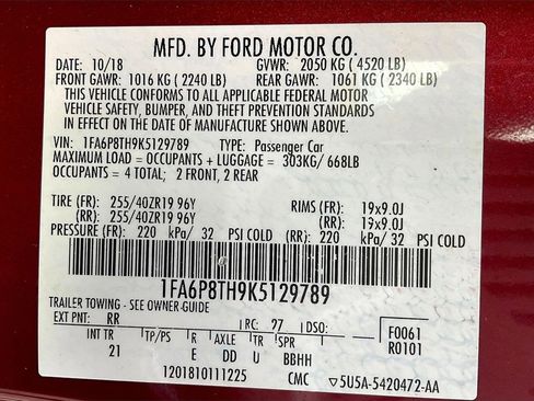 Used 2019 Ford Mustang Coupe w/ Ecoboost Performance Package image 34